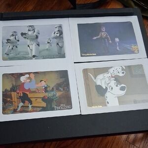 Disney Postcard Collection with Black and White Highlights